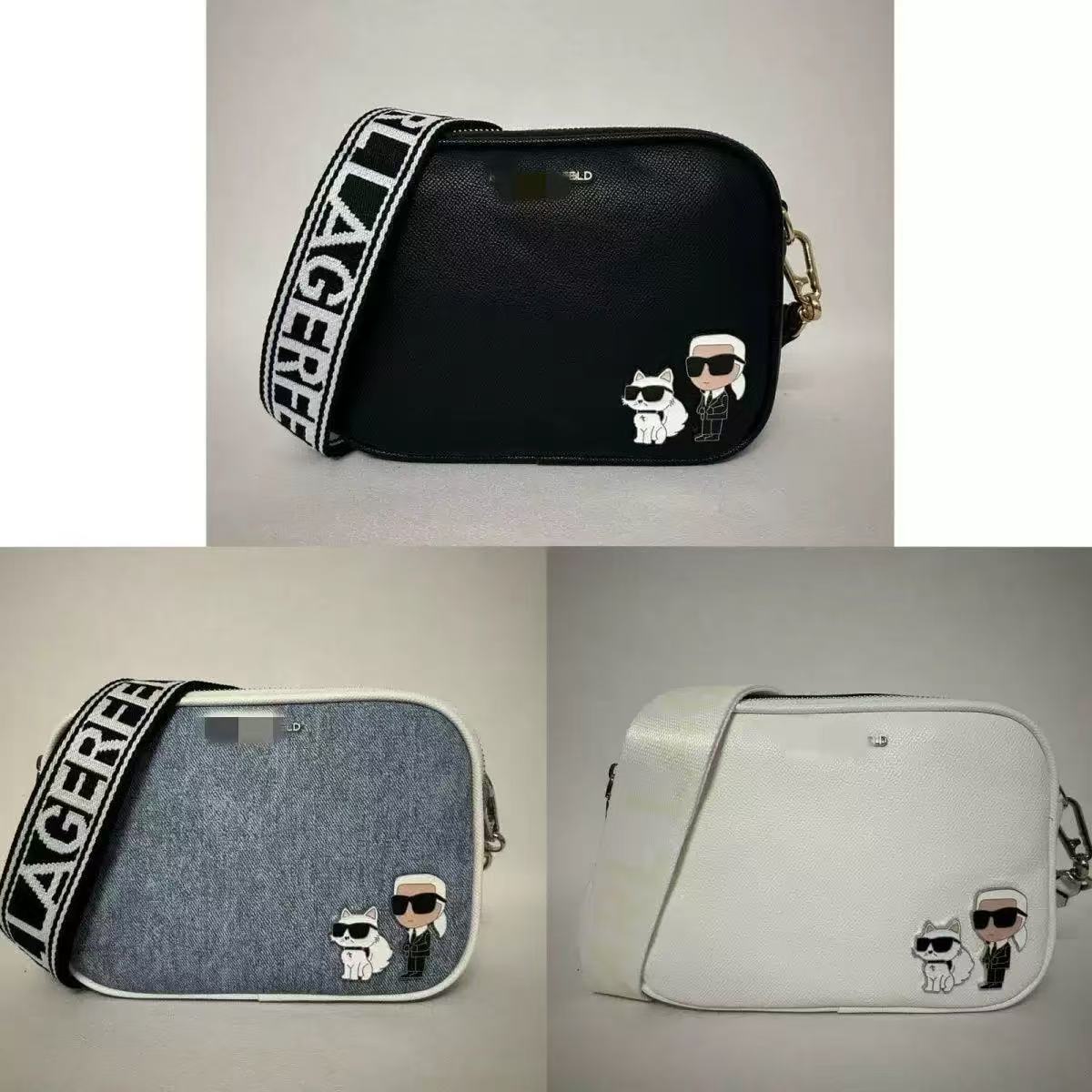 Naxışlı kiçik kvadrat çanta, geniş kəmərli crossbody model