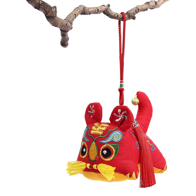 Шаньси народная традиция грубая ткань талисман тигра