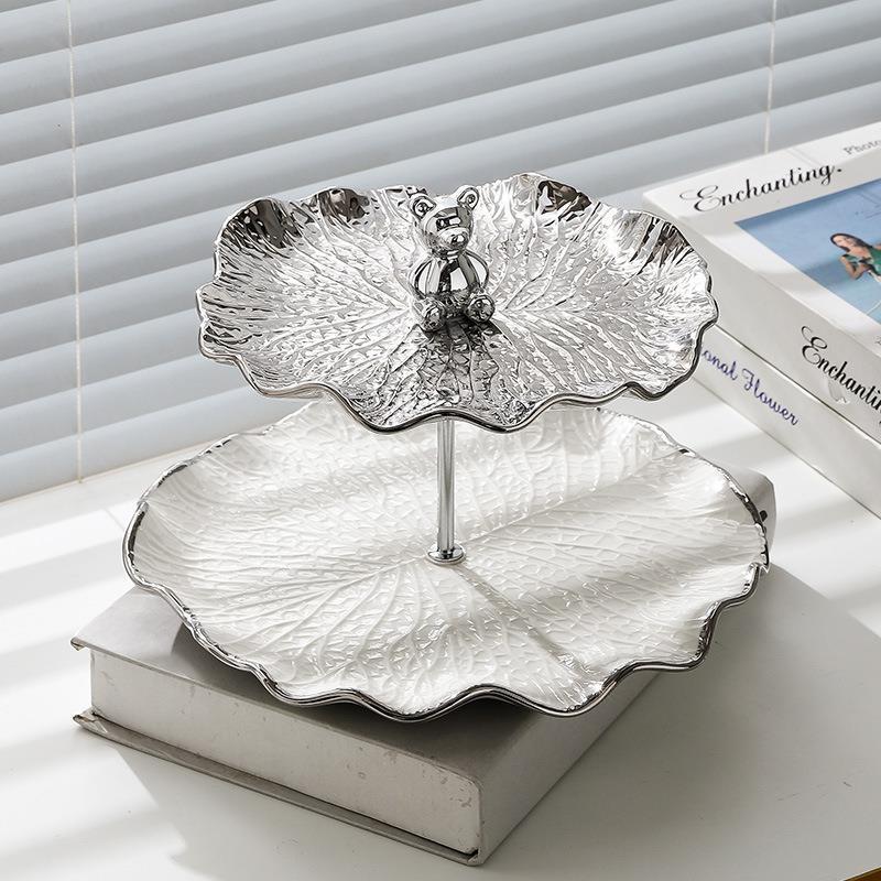 Nordic ceramic fruit plate home living room coffee table high face…