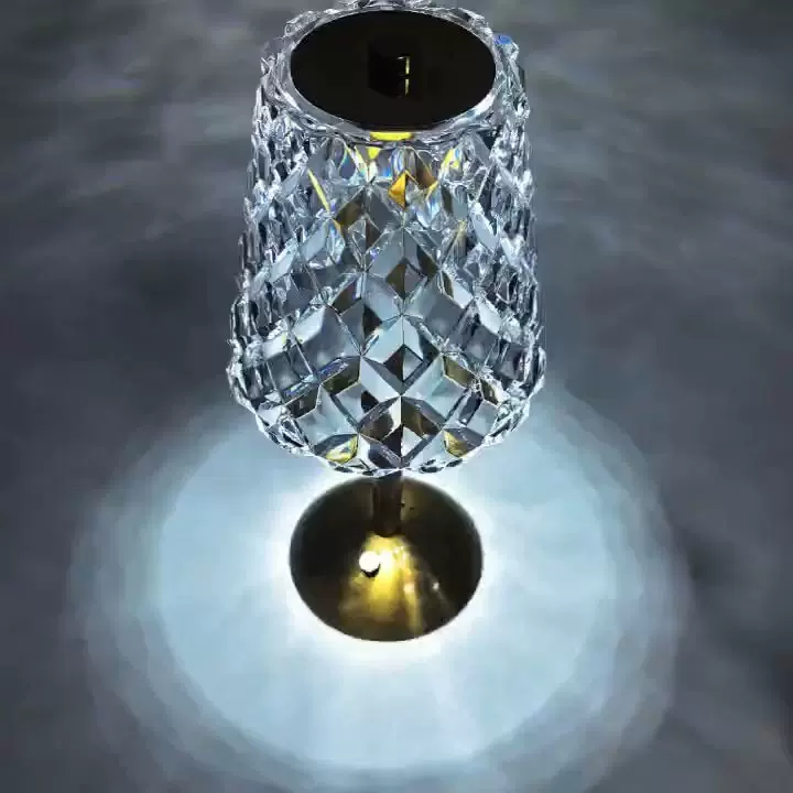 现代豪华可充电触摸LED台灯餐厅吧台家居卧室床头小夜灯USB氛围灯