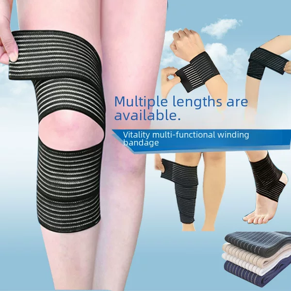 Winding Elastic Pressure Self-adhesive Bandage Wrist Knee Waist Ankle Elbow Lower Leg Sports Anti-strain Sprain Protector Set