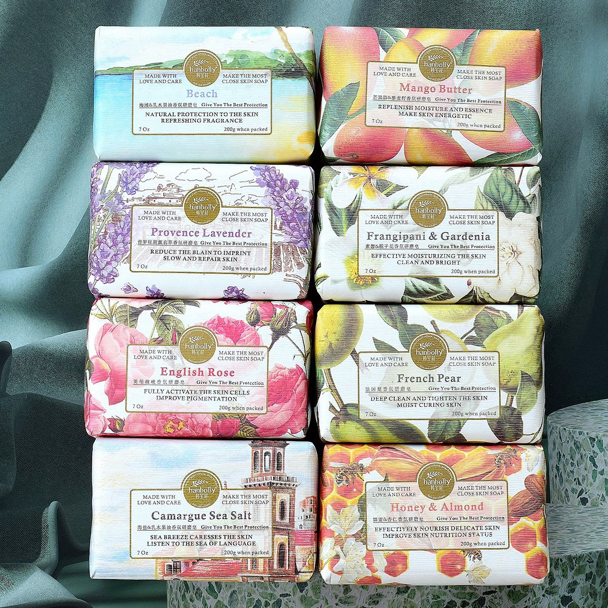 韓寶莉香皂法式香氛研磨手工皂精油皂喜鋪婚慶伴手禮品搭配肥皂