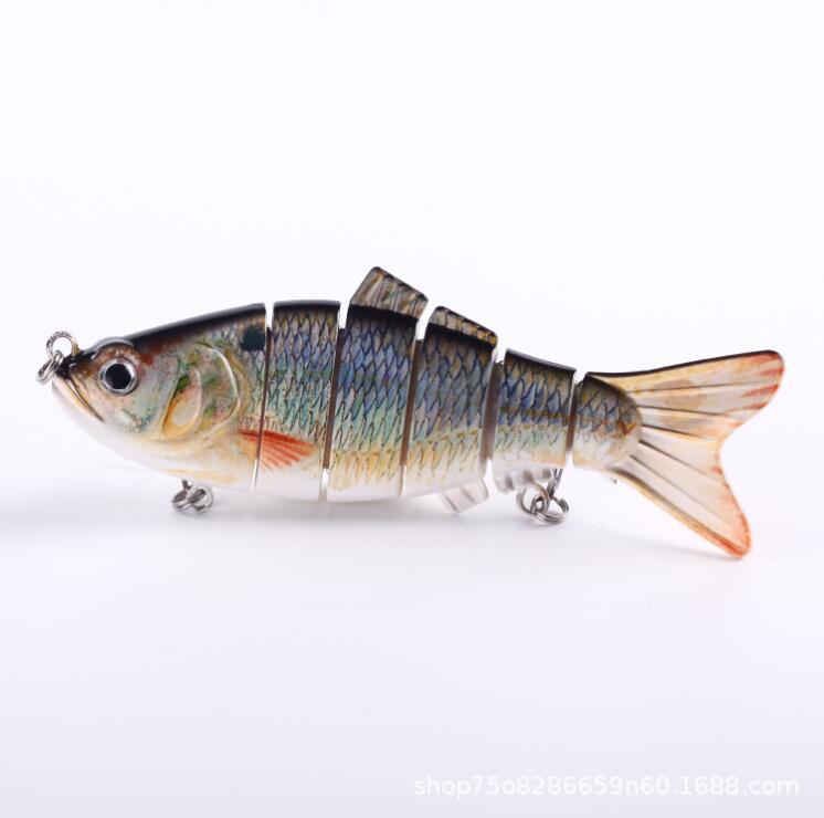 Venta caliente transfronteriza 10CM 20G estilo explosivo de varias secciones cebo sumergido simulación Luya cebo falso