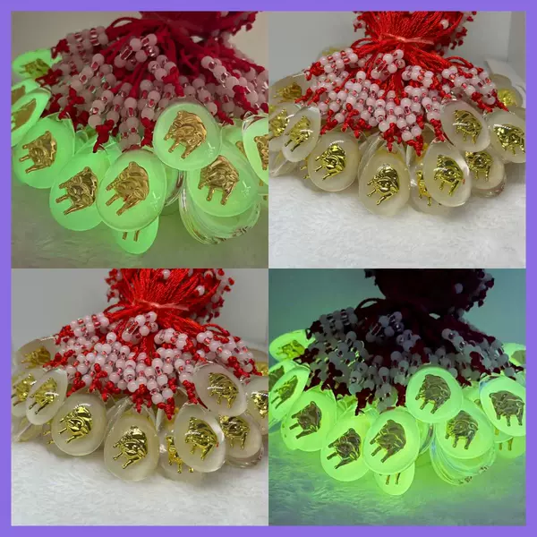Crystal inlaid gold luminous twelve zodiac pendant exquisite gold luminous 12 zodiac pendant summer stall hot sale