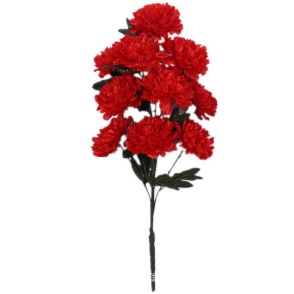 Simulation 9 heads of wealthy big and light peony flowers high…