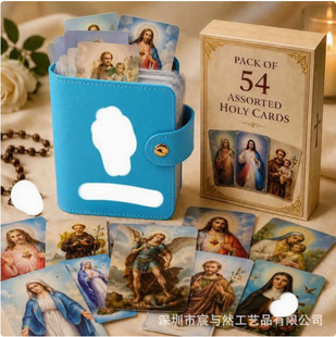 Catholic Genuine Leather Holy Card Holder�������Ƥ�ռ{��