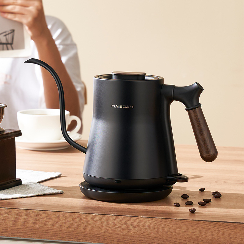 Cross-border narrow-spout long-spout hand-brew coffee kettle, water boiling kettle, 110V, exported to the US and Japan, electric kettle for tea brewing