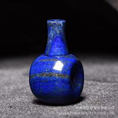 天然青金石三通佛头佛塔一体配饰饰品108颗佛珠diy金刚星月配件批