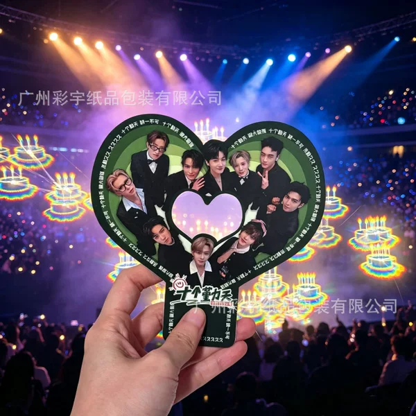 Ten diligent days diffraction card customization for concert support, custom-made light diffraction cards, and music festival commemorative tickets