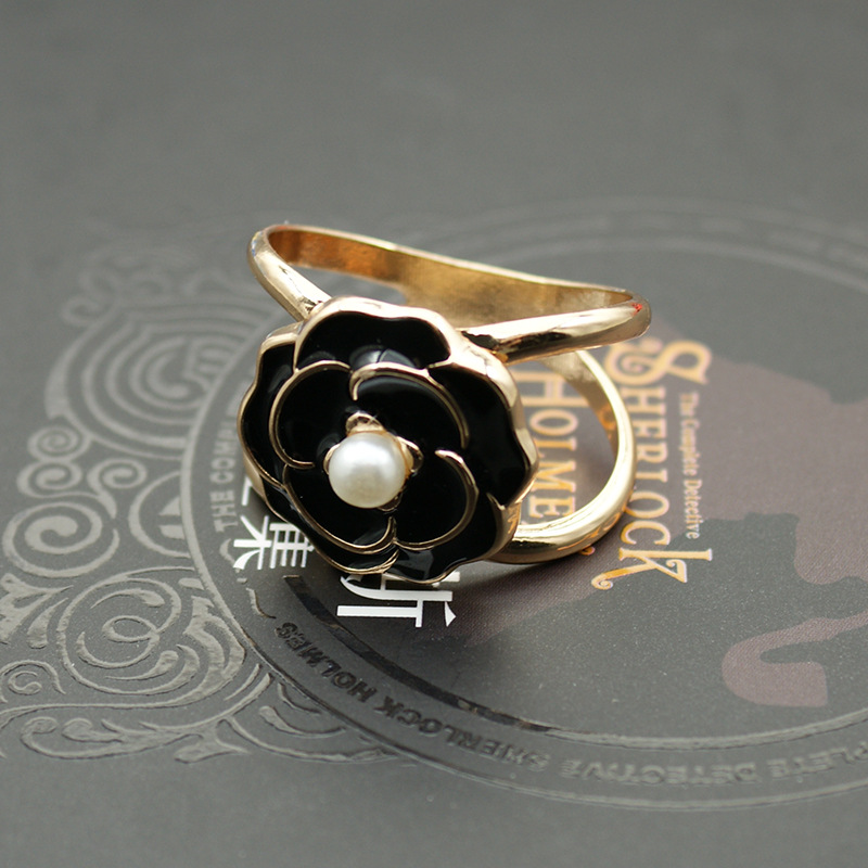 De gama alta de seda bufanda hebilla Camelia de doble uso de la decoración grande bufanda chal hebilla abrigo cinturón hebilla de joyería en la acción al por mayor