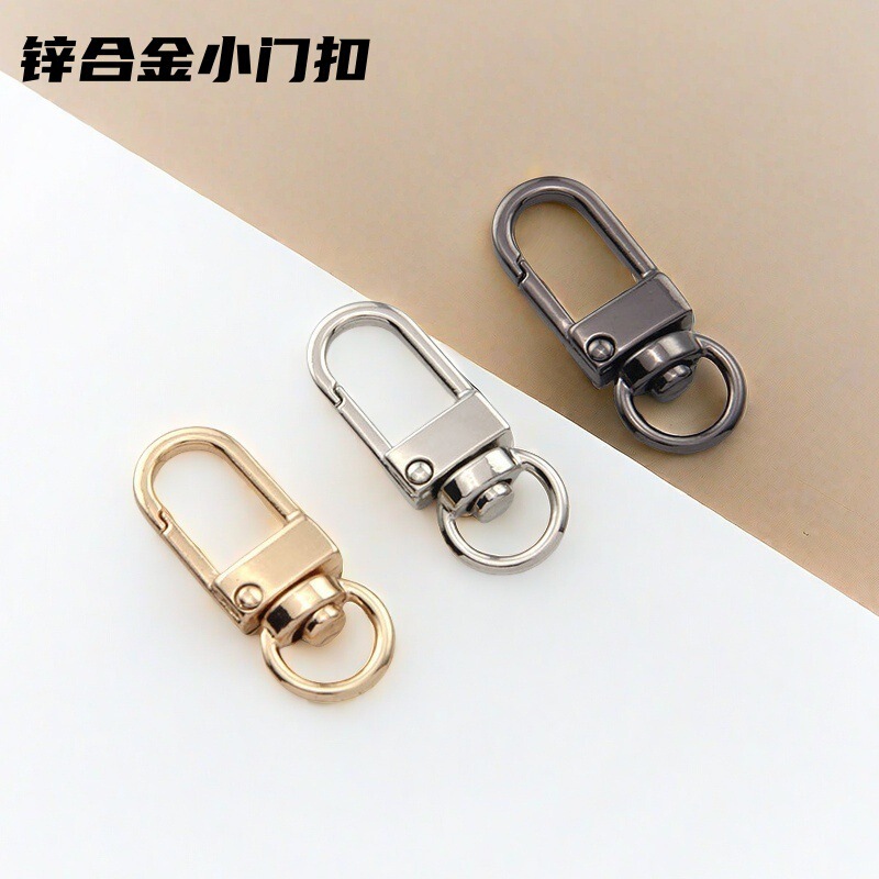 メーカー在庫あり 金属製フック金具 バッグアクセサリー キーホルダー チェーンロック 犬用フック 吊り下げ飾り 3分小ドアロック|undefined