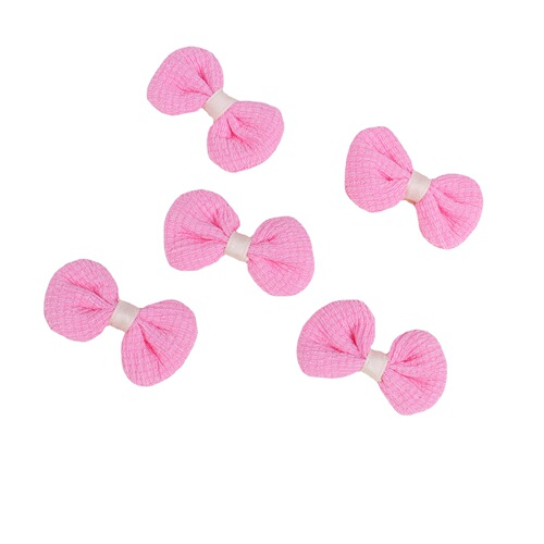 ins Korean style fabric horizontal pattern five-petal small flower bow jewelry accessories cute children's hair accessories shoes and socks brooch with