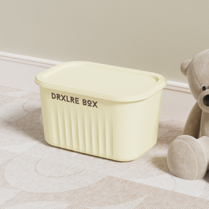 Caja de almacenamiento de PP de piso doméstico transfronterizo apilable engrosada de gran capacidad caja de almacenamiento de artículos diversos de juguete cesta de almacenamiento
