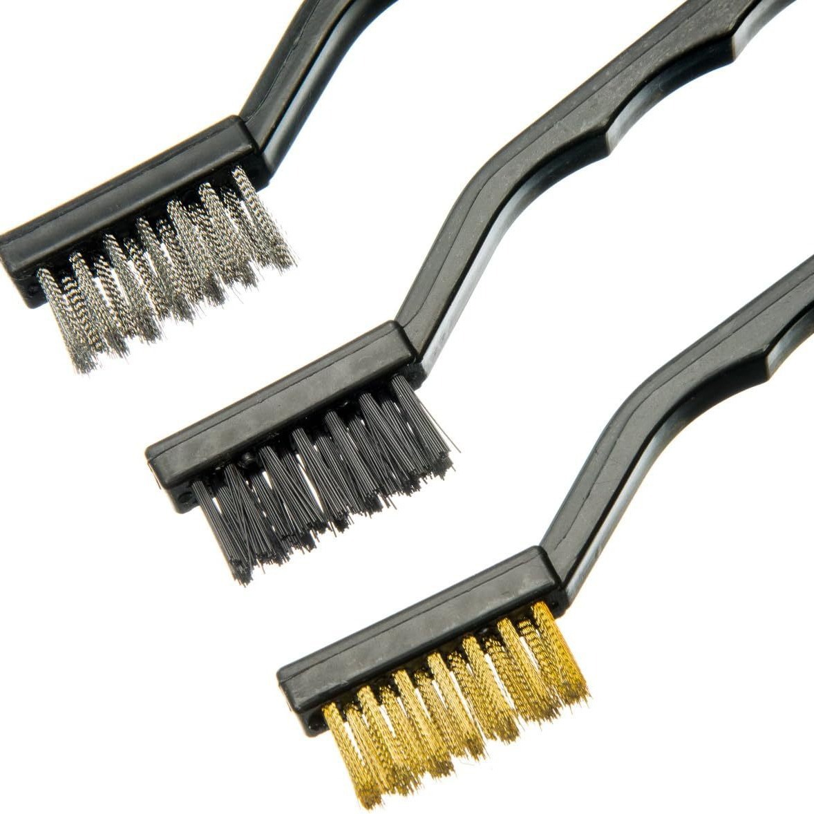 Fuente de fábrica de cepillo de dientes de 7 pulgadas acero inoxidable cepillo de limpieza desoxidable alambre de nylon industrial portátil mini acero alambre de cobre