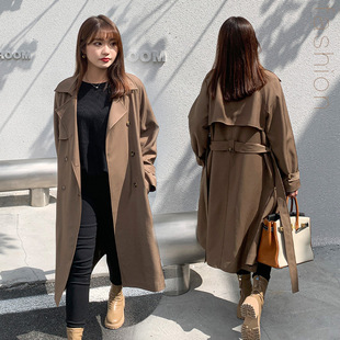 Plus Size Windbreaker for Fat Women, Autumn and Winter Suit Collar, New Korean Style, Medium-Length Outwear, Loose and Slimming Look 2939