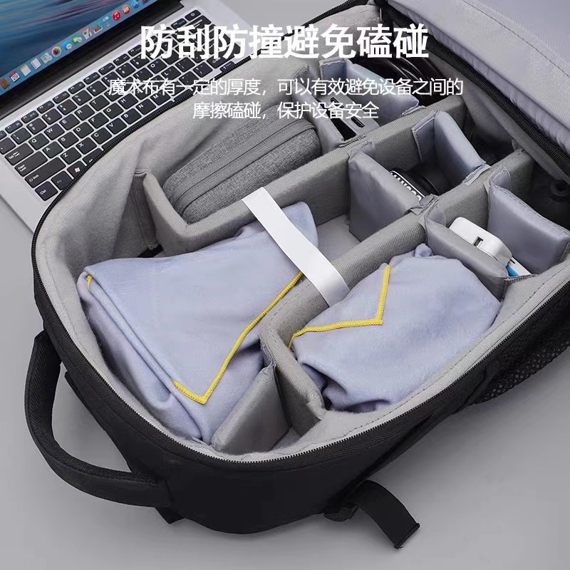 새로운 카메라 라이너 가방 자체 접착 접이식 SLR 렌즈 포장 천 가방 보관 보안 매직 패치 천