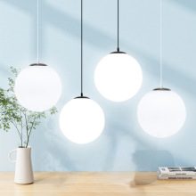 简约单头玻璃球形吊灯创意卧室床头餐厅服装店吧台过道泡泡球吊灯