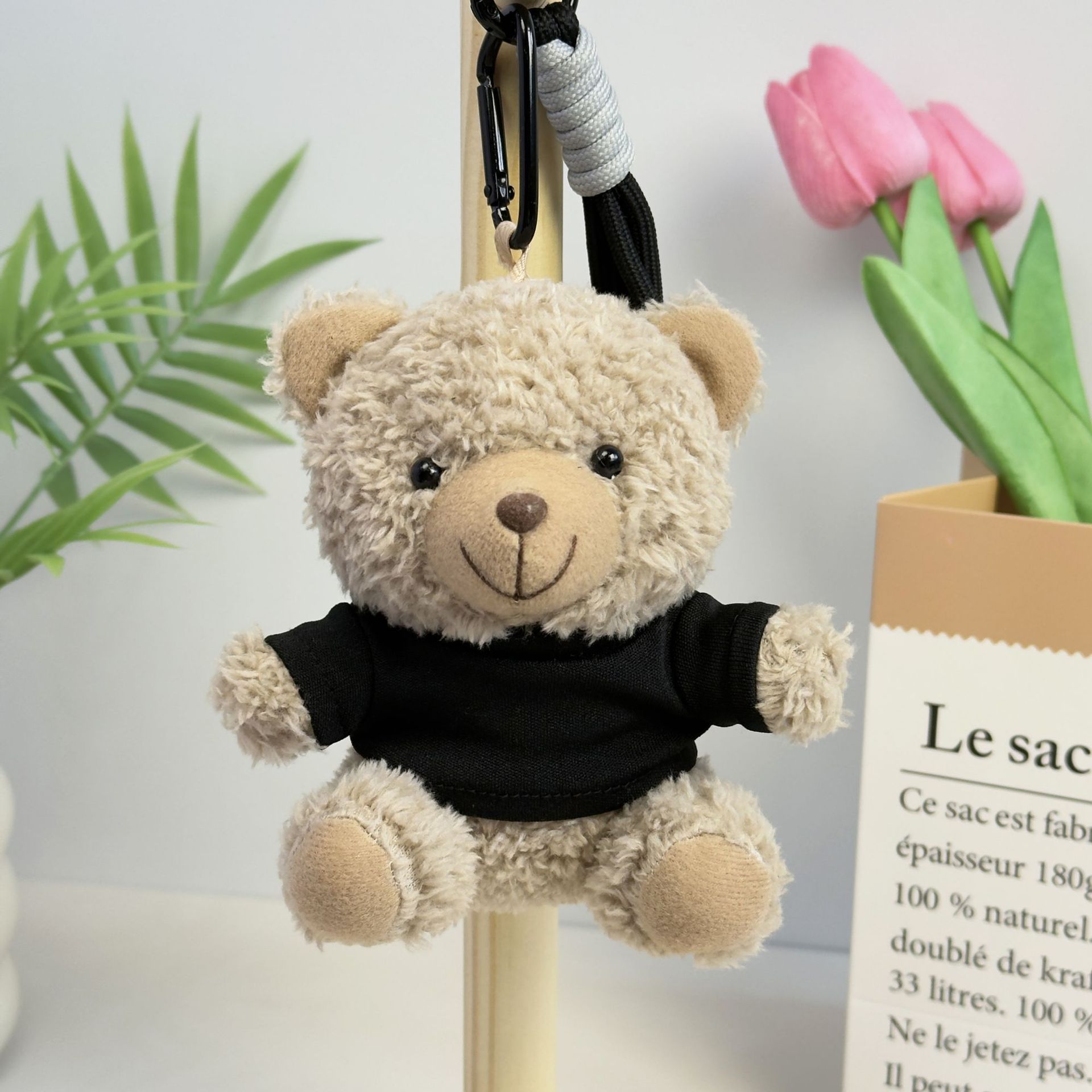 Suéter Teddy Bear Keychain bolsas colgantes muñecas de peluche creativas lindas gafas piloto Teddy Bear