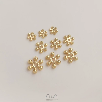 Zərgərlik ara hissələri retaining snowflake exquisite bead