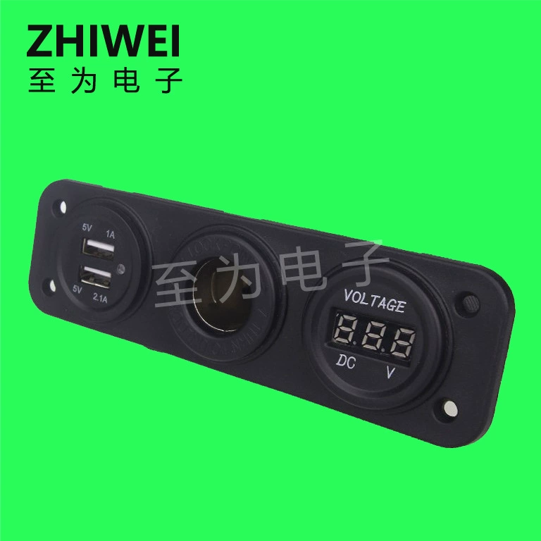 Автомобильное двойное USB зарядное устройство для автомобиля двойное USB зарядное устройство для мобильного телефона гнездо USB зарядное гнездо