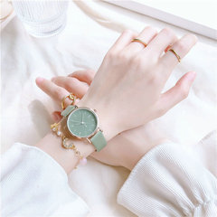 Ladies' Fresh and Minimalist Retro Student Quartz Watch with European Fashion and Cute Design