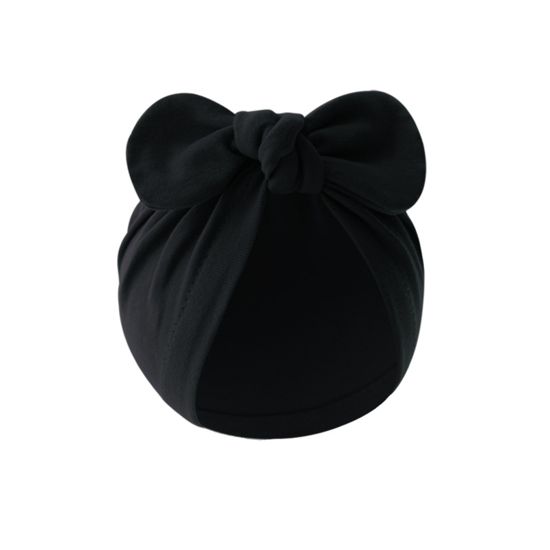 Baby Girl's Baby Boy's Simple Style Solid Color Bow Knot Baby Hat display picture 20