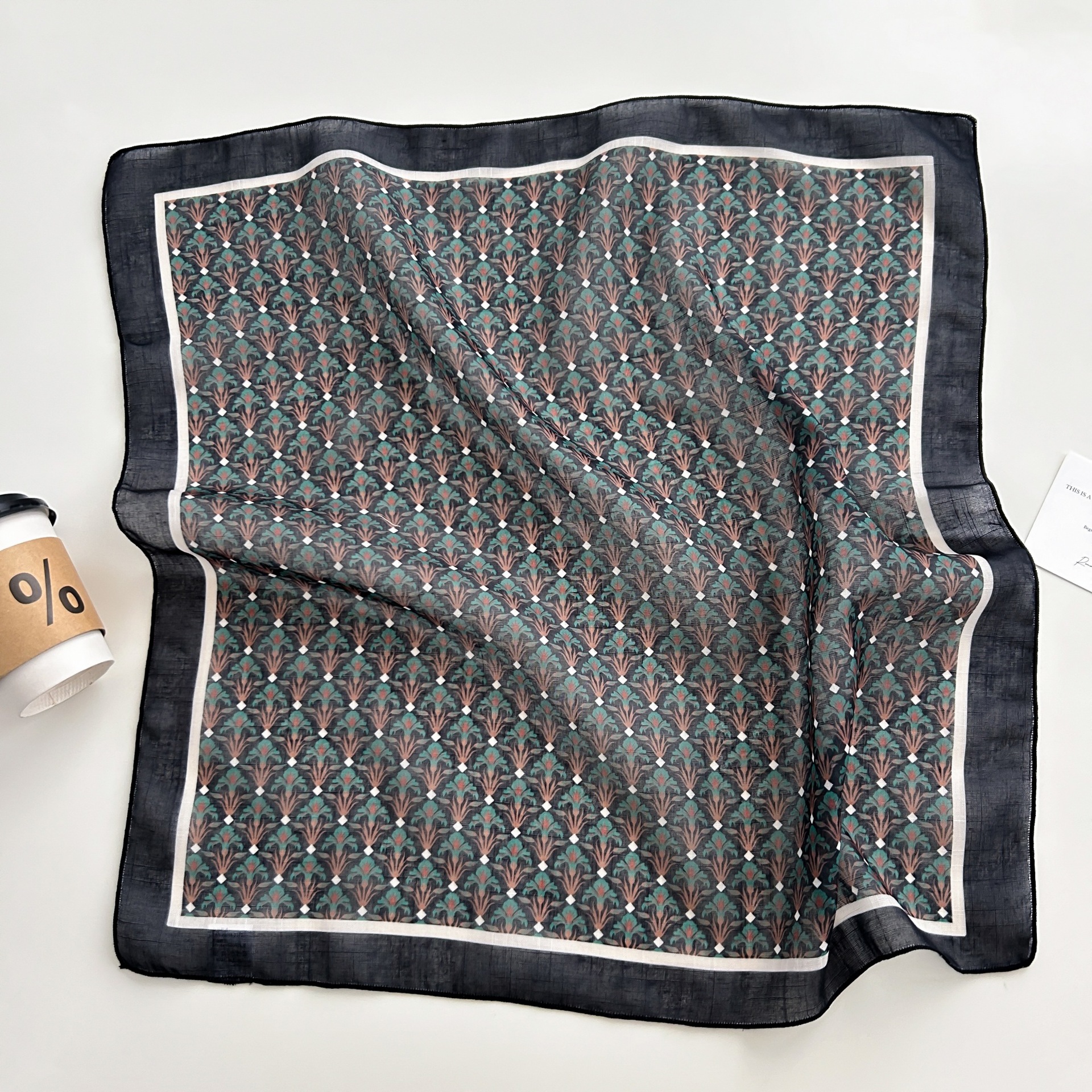 black bandana silk