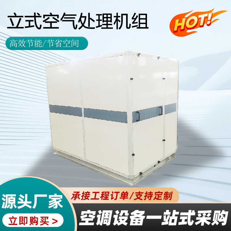 新风净化立式空气处理机组冷暖两用 中央空调制冷末端定制直膨式