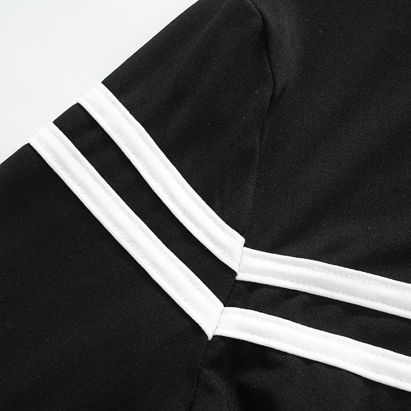 Fashion Color Block Spandex Polyester Full Length Contrast Binding Jumpsuits