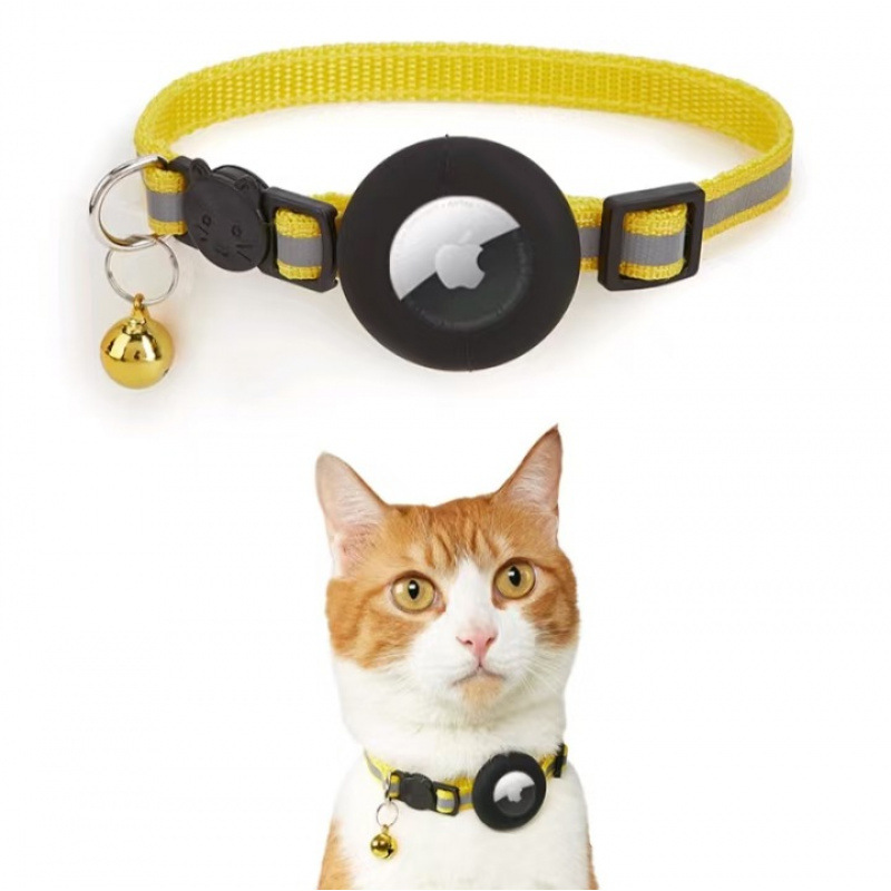 Spot 24h cabello collar de gato anti-pérdida transfronterizo para Apple airtag tracker gato collar joyería silicona