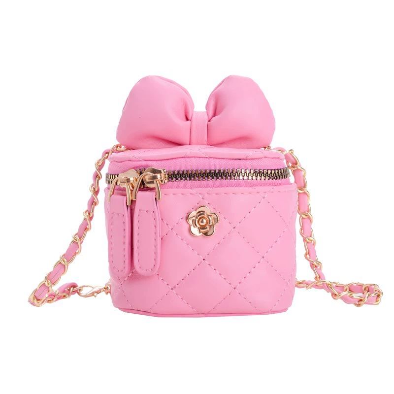 Маленькая сумочка с бантом, цепочка, кошелек, стиль Chanel