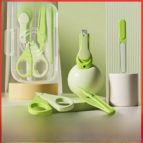Baby Nail Clipper Set Safety Anti-pinch Meat Baby Nail Clipper Knives Artifact for Newborn Children