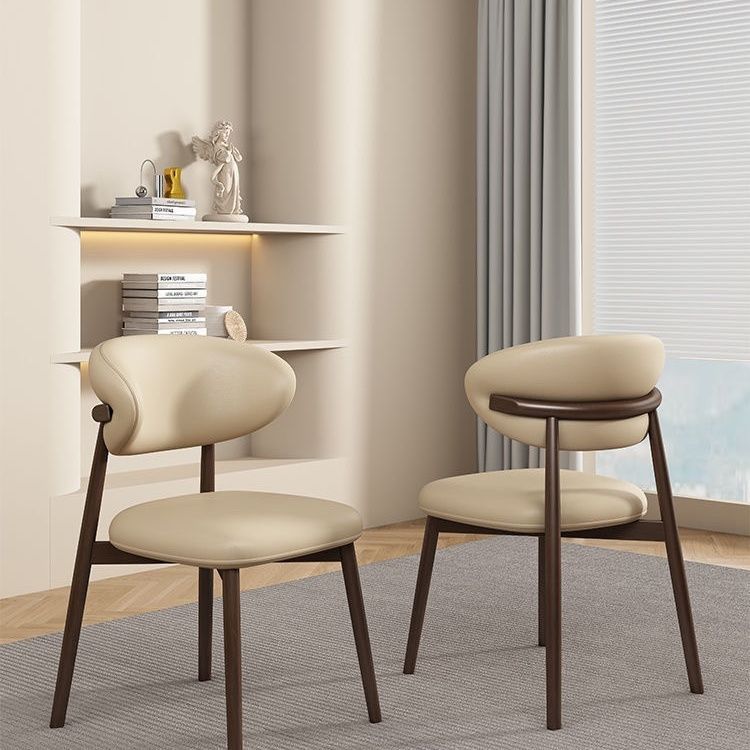Solid wood dining chair Nordic modern simple light luxury home chair…