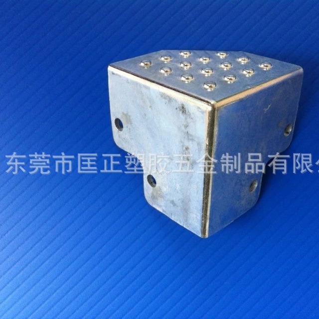 中空板箱配件 铝合金底角 周转箱专用铝合金大底角