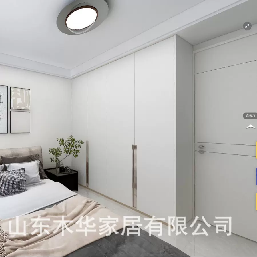 定 制家具工厂实木衣柜板材衣柜极简隐框门衣帽间全屋定 制