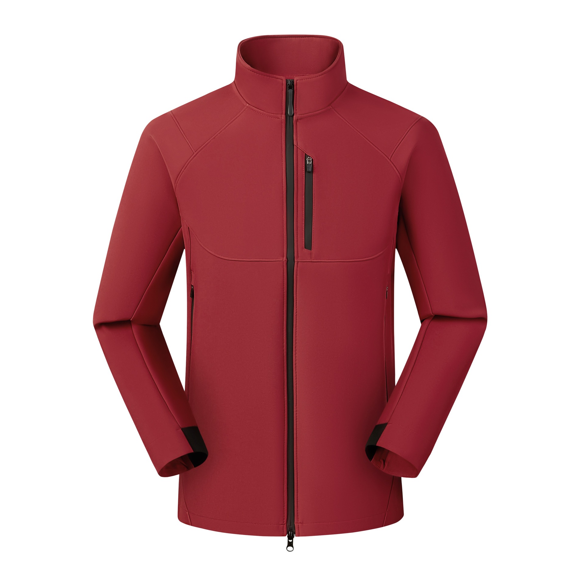 Chaqueta Impermeable de Cuello Alto Unisex de Mezcla de Fibra Sintética, De Secado Rápido, Impermeable, para Senderismo
