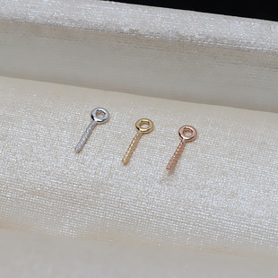 G18k gold platinum rose gold AU750 straight needle 9 Needle closed accessories diy accessories 3895