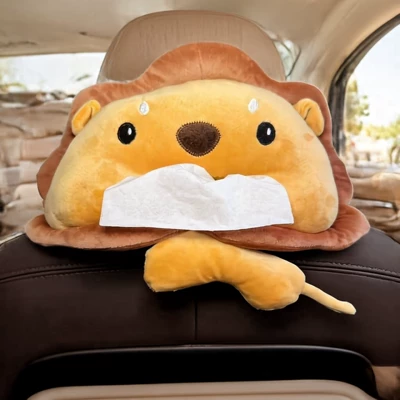 Car Cartoon Tissue Box Seat, Car tissue box/set - lion-tissue
