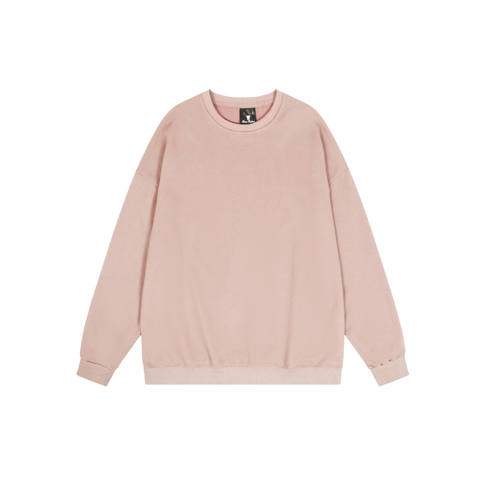 Sudadera de cuello redondo de color sólido TEMU de Amazon transfronteriza, totalmente de poliéster, unisex, manga larga, venta al por mayor directamente de fábrica.