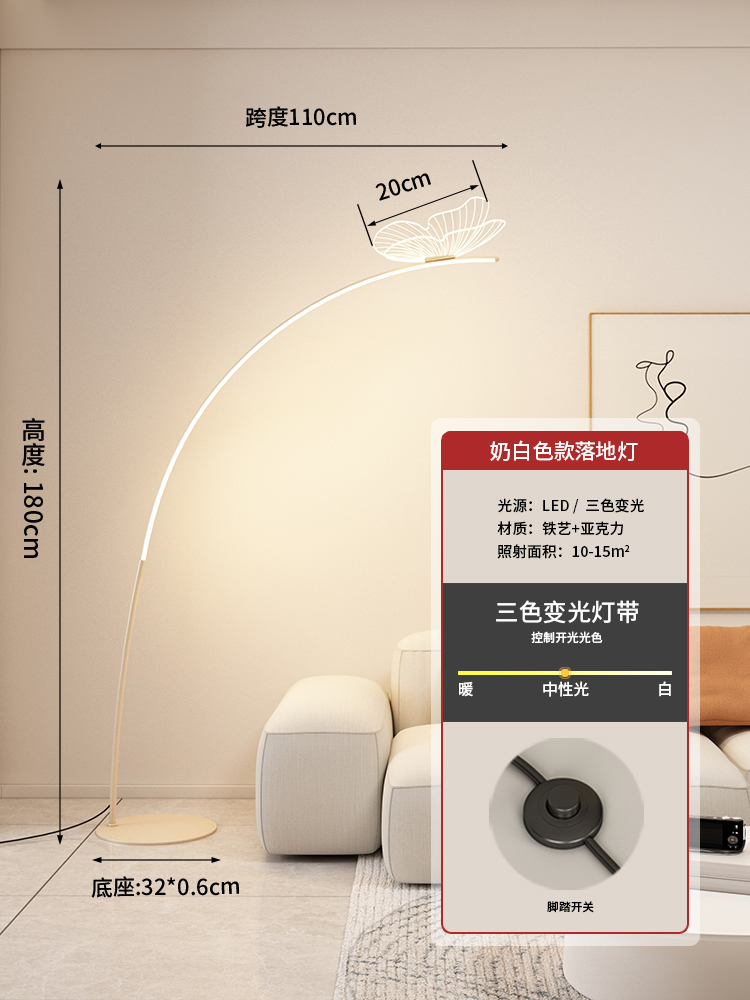 유백색 + 전체 스펙트럼 LED + 3 색 빛 변화