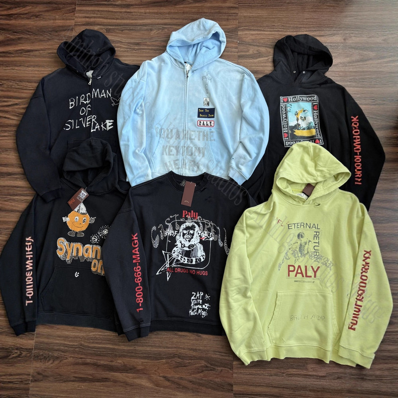 T0 Series Paly Hollywood Heavy-Duty Distressed Gradient Hand-Painted Embroidered Rhinestone Hooded Sweatshirt T0 Series Paly Hollywood Heavy-Duty Distressed Gradient Hand-Painted Embroidered Rhinestone Hooded Sweatshirt