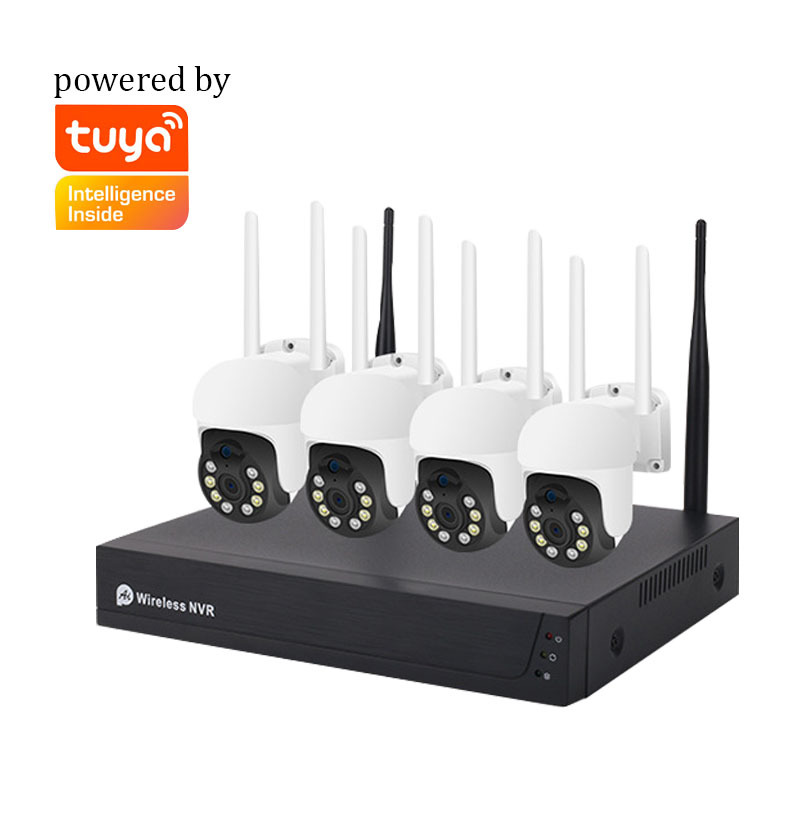 新款涂鸦wifi网络监控设备手机远程360云台智能追踪监控球机套装