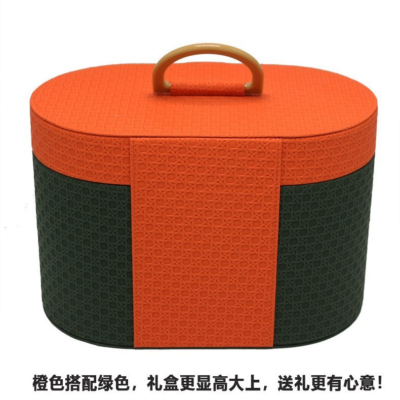 軽くて豪華な端午節レザーギフトボックス空箱絶妙なお土産ポータブルPUレザーボックスホリデーギフトボックスカスタマイズ可能なロゴ付き|undefined