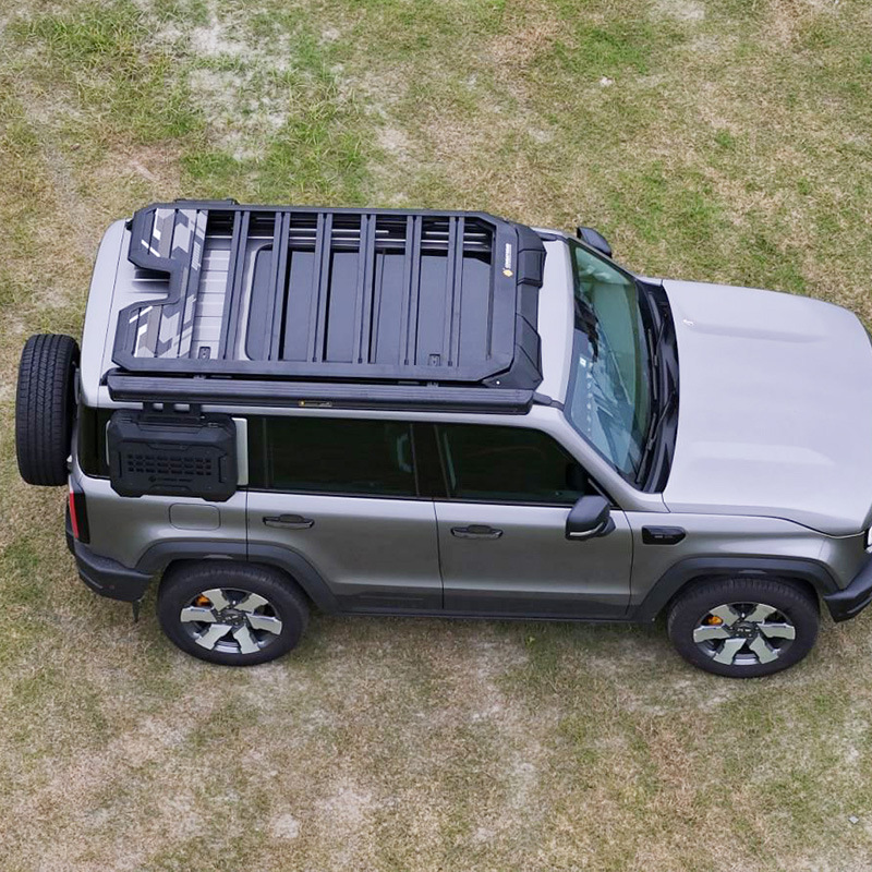 Beijing BJ40 roof rack side ladder schoolbag side account explorer car modified aluminum alloy roof platform