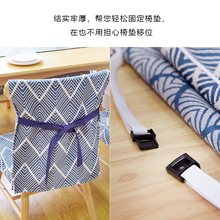日式简约餐桌布艺椅垫椅套坐垫套装家用棉麻座垫椅子垫成套带靠背