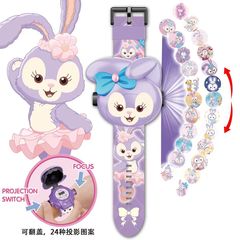 スターデュープリン犬漫画投影腕時計子供版発光男の子おもちゃ電子腕時計ギフト幼稚園