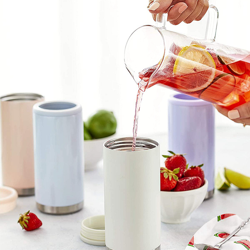 Manufacturers-direct-supply-of-internal-and-external-304-stainless-steel-cold-insulation-sleeve-12oz-vacuum-cola-bottle-slimming-version-cold-insulation-can-thermos-cup