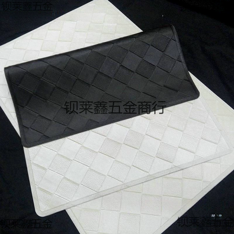 Wenwan tablecloth live room jade display cloth to see the jewelry black and white two -sided PU leather photo background batch of pads