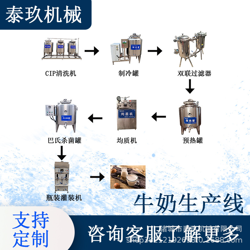 常温奶生产线低乳糖牛奶生产设备酸奶冷藏保鲜设备生鲜牛奶贮奶罐