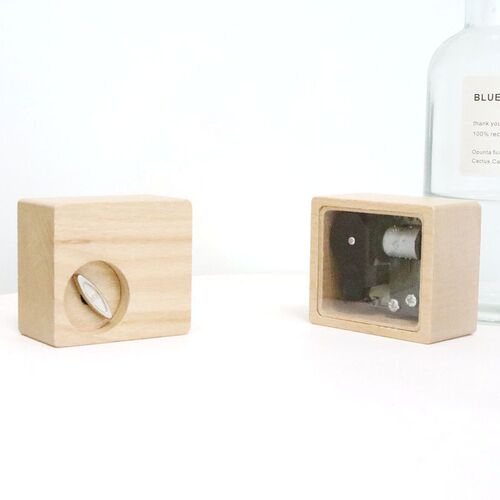 Acrylic Music Box Transparent Music Box Student Creative Gift Birthday Gift Wood Home Decor Wholesale